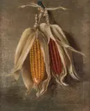 Dried Corn Still Life by Robert Houston Armstrong, oil on canvas, sold Apr 2019