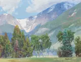 Jackson Hole, WY Landscape by Andrew Peters, oil on canvas, sold Jan 2019