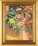 Still Life Floral by Sterling Boyd Strauser, oil on board, sold Jan 2019