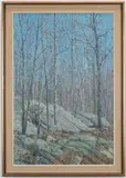 Winter Glow by James Vance Miller, oil on canvas, sold Jan 2019