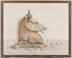 Unicorn by Werner Wildner, graphite, sold Jan 2018