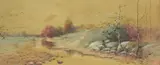 Branson Landscape by Lloyd Branson, watercolor, sold Jan 2017