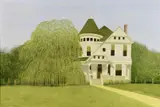 Weeping Willow by Carroll Cloar, acrylic on board, sold Jul 2016