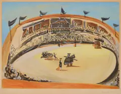 La Corrida by Pablo Picasso, aquatint, sold Jan 2016