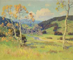 Landscape by Maurice Braun, oil on canvas, sold Jan 2015