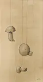 Mushrooms by Werner Wildner, oil on board, sold Jan 2015