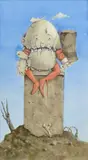Humpty Dumpty by Werner Wildner, oil, sold Jul 2014