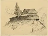 A Mountain Barn by Louis E. Jones, etching, sold Jan 2014