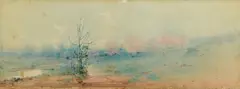 Untitled by Lloyd Branson, watercolor and pastel on paper, sold Jan 2014
