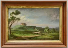 Fort Macomb, Louisiana by George David Coulon, oil on panel, sold Jan 2013