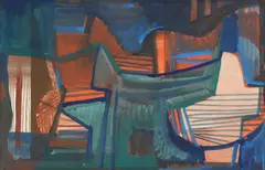 Abstract by Roberto Burle Marx, acrylic and gouache on paper, sold Jun 2012