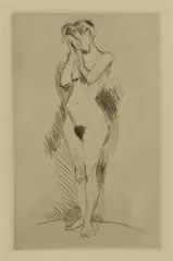 Nude , The Weeper by Henri Matisse, etching, sold Jun 2012