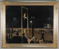Circus by Ruth Harris Bohan, 1987, oil on canvas, sold Oct 2011
