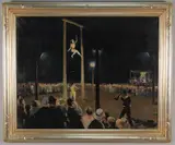 Circus by Ruth Harris Bohan, 1987, oil on canvas, sold Oct 2011