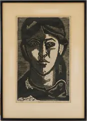 Teresa by Francisco Rodón, woodcut, sold Jan 2024