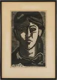 Teresa by Francisco Rodón, woodcut, sold Jan 2024