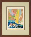 Normandy Sailing by LeRoy Neiman, serigraph, sold Jul 2023