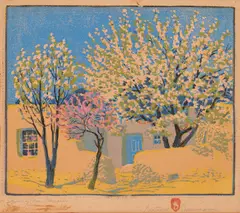 Spring New Mexico by Gustave Baumann, pencil, sold Jan 2023