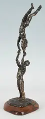 Acrobats by Nathan Cabot Hale, bronze, sold Jan 2024