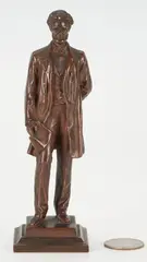 Gorham of Abraham Lincoln, 5.5 in. by George Edwin Bissell, bronze, sold Jan 2024