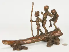 Lords of the Forest by Jane DeDecker, bronze, sold Oct 2023