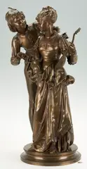 Lovers Musical Instrument by Vincent-Désire Faure de Brousse, bronze, sold Jul 2023