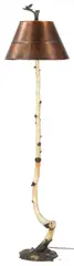 Lamp, Aspen Birch Tree by George Northup, bronze, sold Oct 2022
