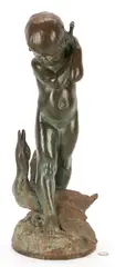Duck Mother by Edward Berge, bronze, sold Jan 2022