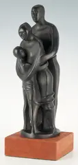 The Family by Elizabeth Catlett, bronze, sold Jul 2021