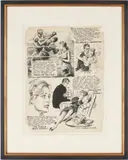 Comic Art, Realistic Romance #3 by Everett Kinstler, pencil and black, sold Jan 2024
