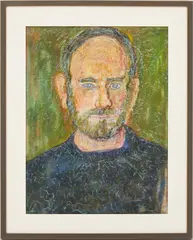 Portrait of a Man by Beauford Delaney, pastel, sold Jan 2023