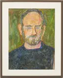 Portrait of a Man by Beauford Delaney, pastel, sold Jan 2023