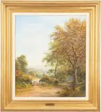 Near Toddenham [sic] Gloucestershire by Roberto Angelo Kittermaster Marshall, watercolor on paper, sold Jul 2021