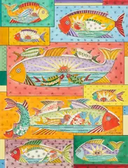 Fish Images by Viktor Schreckengost, watercolor on paper, sold Jul 2021