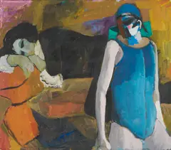Modernist , Momento by Bruno Paoli, oil on canvas, sold Jan 2026