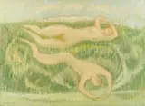 Panoramic Figures by Beveridge Moore, oil on canvas, sold Jan 2026