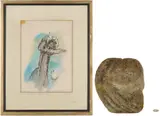 Garden by Olen L. Bryant, 1962, watercolor, sold Jan 2026