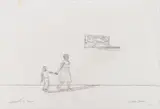 Study for Outskirts of Town by Carroll Cloar, graphite on paper, sold Jan 2026