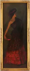 Spanish Flamenco Dancer by Louis Kronberg, oil on canvas, sold Jan 2026