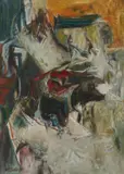 Cascade by Walter Hollis Stevens, 1960, oil, sold Jan 2026