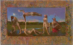 Pageant by Greg Decker, oil on canvas, sold Jan 2026