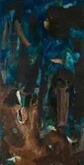 Abstract , Homeostasis by Julius Wasserstein, 1957, oil, sold Jan 2026