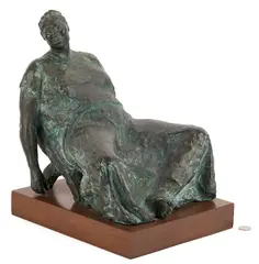 Evelia en Una Butaca by Francisco Zúñiga, 1972, bronze, sold Jan 2026