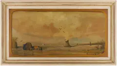 Seascape by Louis Michel Eilshemius, oil on board, sold Jan 2026