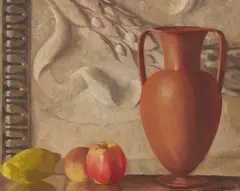 Still Life by George Ault, oil on board, sold Jan 2026