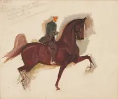 Portrait of Horse Bourbon King by George Ford Morris, oil on board, sold Jan 2026
