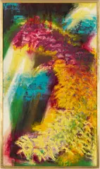 Migration by Cecil Shapiro, oil on canvas, sold Jul 2025