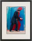 The Blue Door, Adrien Brody by Sylvia Plachy, photograph, sold Jul 2025