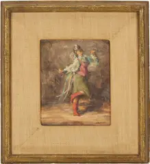 A Dancer by Lee Jackson, oil on board, sold Jul 2025