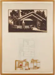 Architectural & Collage, The Mail Order House by John Baeder, etching, sold Jul 2025